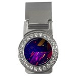 Colorful Abstract Background Creative Digital Art Colorful Geometric Artwork Money Clips (CZ)  Front