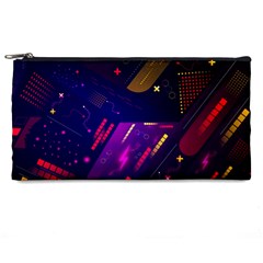 Colorful Abstract Background Creative Digital Art Colorful Geometric Artwork Pencil Case by uniart180623