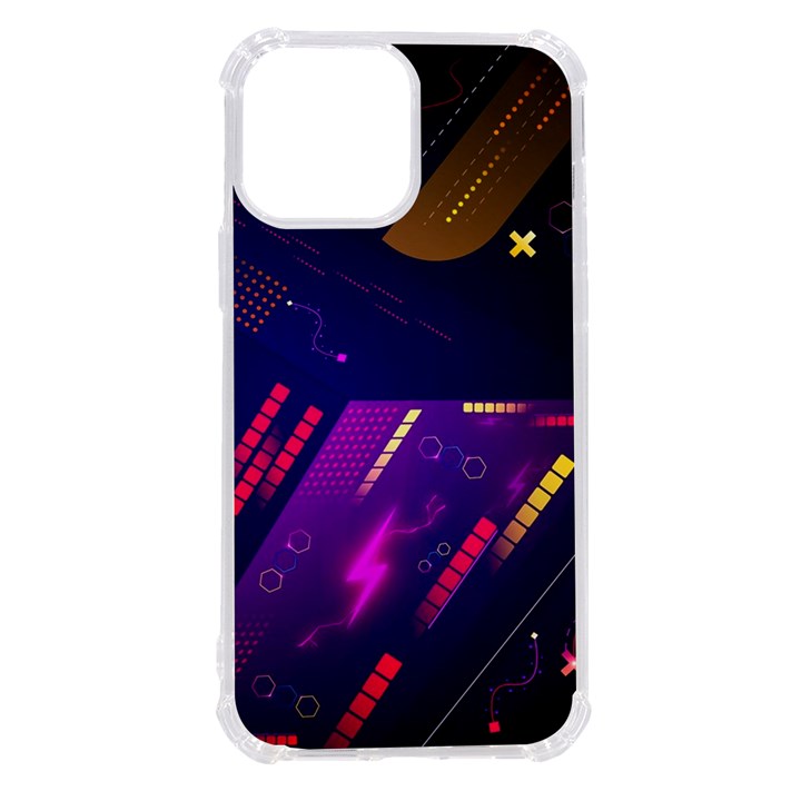 Colorful Abstract Background Creative Digital Art Colorful Geometric Artwork iPhone 13 Pro Max TPU UV Print Case