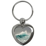 Big Storm Wave Key Chain (Heart) Front