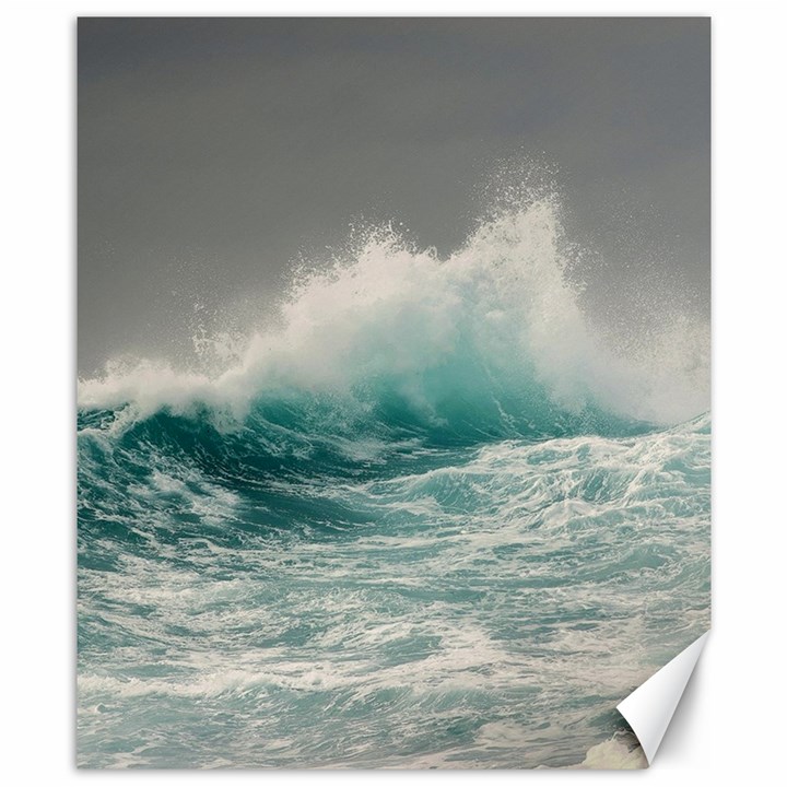 Big Storm Wave Canvas 8  x 10 