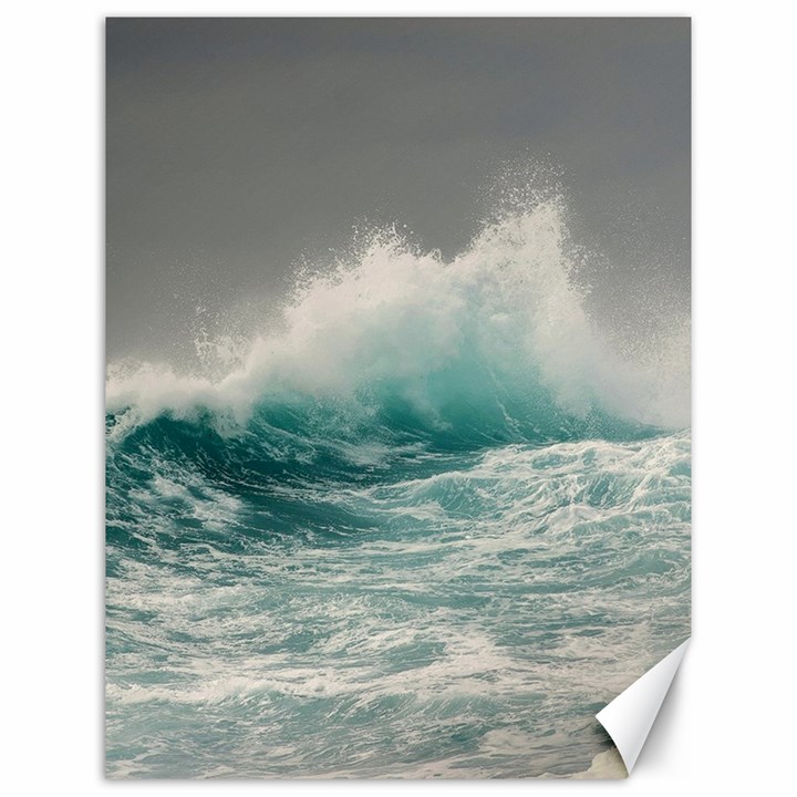 Big Storm Wave Canvas 12  x 16 