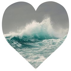 Big Storm Wave Wooden Puzzle Heart