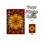 Abstract Gold Mandala Yellow Playing Cards 54 Designs (Mini) Front - Joker1