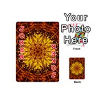 Abstract Gold Mandala Yellow Playing Cards 54 Designs (Mini) Front - Joker2