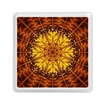 Abstract Gold Mandala Yellow Memory Card Reader (Square) Front