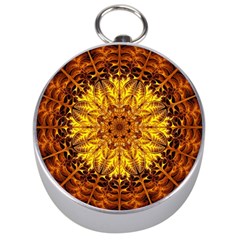 Abstract Gold Mandala Yellow Silver Compasses by uniart180623