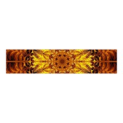 Abstract Gold Mandala Yellow Velvet Scrunchie