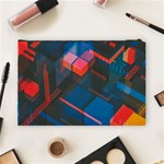 Minimalist Abstract Shaping Abstract Digital Art Minimalism Cosmetic Bag (Large) Back