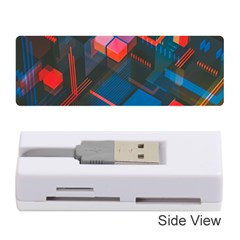 Minimalist Abstract Shaping Abstract Digital Art Minimalism Memory Card Reader (stick) by uniart180623