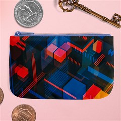 Minimalist Abstract Shaping Abstract Digital Art Minimalism Large Coin Purse by uniart180623