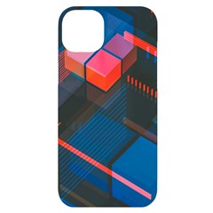 Minimalist Abstract Shaping Abstract Digital Art Minimalism Iphone 14 Plus Black Uv Print Case