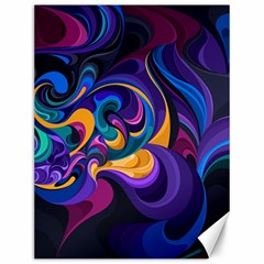 Colorful Waves Abstract Waves Curves Art Abstract Material Material Design Canvas 12  X 16  by uniart180623