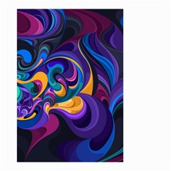 Colorful Waves Abstract Waves Curves Art Abstract Material Material Design Small Garden Flag (two Sides) by uniart180623