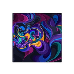 Colorful Waves Abstract Waves Curves Art Abstract Material Material Design Satin Bandana Scarf 22  X 22  by uniart180623