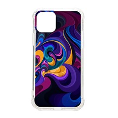 Colorful Waves Abstract Waves Curves Art Abstract Material Material Design Iphone 11 Pro 5 8 Inch Tpu Uv Print Case by uniart180623