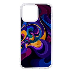 Colorful Waves Abstract Waves Curves Art Abstract Material Material Design Iphone 14 Pro Max Tpu Uv Print Case