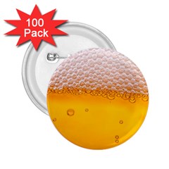 Beer Texture Liquid Bubbles 2 25  Buttons (100 Pack)  by uniart180623