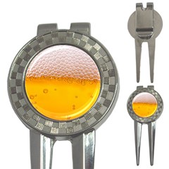 Beer Texture Liquid Bubbles 3-in-1 Golf Divots by uniart180623