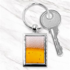 Beer Texture Liquid Bubbles Key Chain (rectangle) by uniart180623