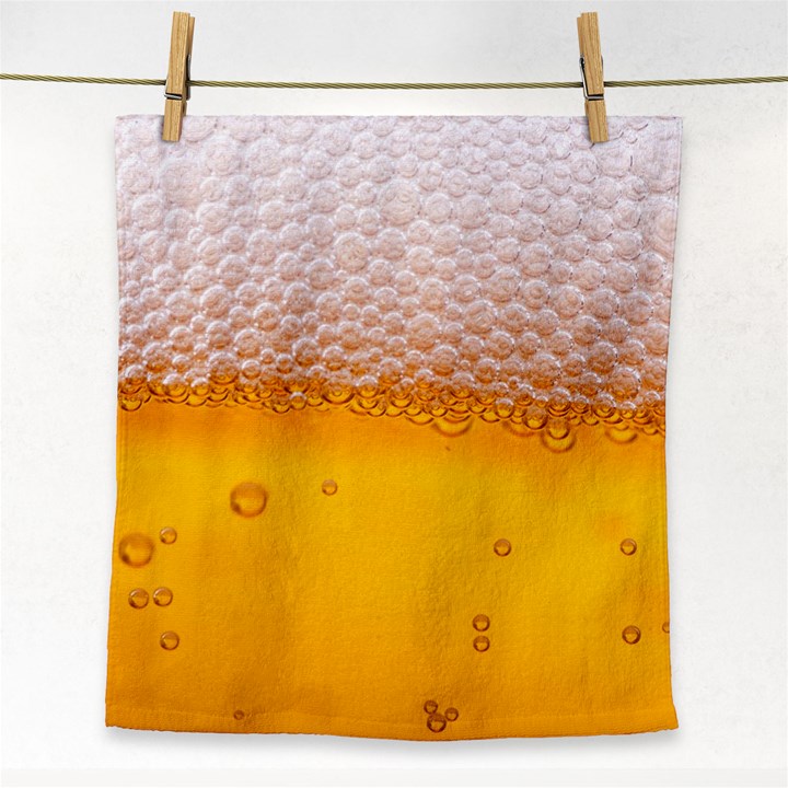 Beer Texture Liquid Bubbles Face Towel