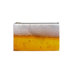 Beer Texture Liquid Bubbles Cosmetic Bag (small) by uniart180623