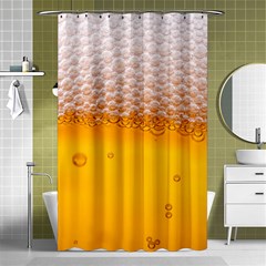 Beer Texture Liquid Bubbles Shower Curtain 48  X 72  (small)  by uniart180623