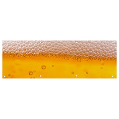 Beer Texture Liquid Bubbles Banner And Sign 9  X 3  by uniart180623