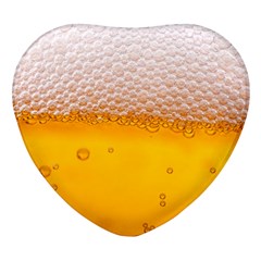 Beer Texture Liquid Bubbles Heart Glass Fridge Magnet (4 Pack) by uniart180623