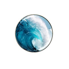 Tsunami Big Blue Wave Ocean Waves Water Hat Clip Ball Marker by uniart180623