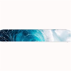 Tsunami Big Blue Wave Ocean Waves Water Small Bar Mat by uniart180623