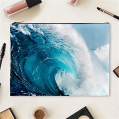 Tsunami Big Blue Wave Ocean Waves Water Cosmetic Bag (xl) by uniart180623