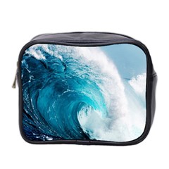 Tsunami Big Blue Wave Ocean Waves Water Mini Toiletries Bag (two Sides) by uniart180623