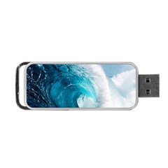 Tsunami Big Blue Wave Ocean Waves Water Portable Usb Flash (two Sides) by uniart180623