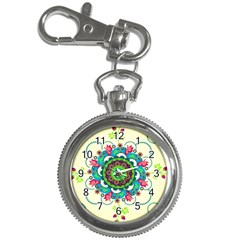 Mandala Flowers Abstract Butterflies Floral Pattern Summer Key Chain Watches