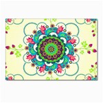 Mandala Flowers Abstract Butterflies Floral Pattern Summer Postcard 4 x 6  (Pkg of 10) Front