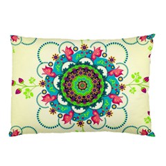 Mandala Flowers Abstract Butterflies Floral Pattern Summer Pillow Case by uniart180623