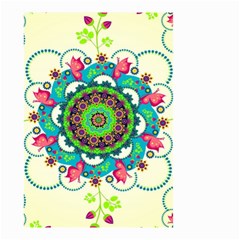 Mandala Flowers Abstract Butterflies Floral Pattern Summer Small Garden Flag (two Sides) by uniart180623