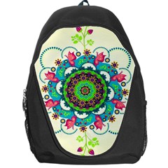 Mandala Flowers Abstract Butterflies Floral Pattern Summer Backpack Bag by uniart180623