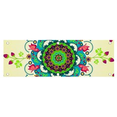 Mandala Flowers Abstract Butterflies Floral Pattern Summer Banner And Sign 6  X 2  by uniart180623