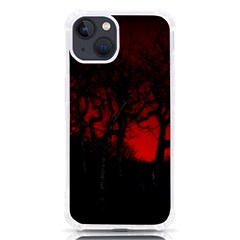 Dark Forest Jungle Plant Black Red Tree Iphone 13 Tpu Uv Print Case