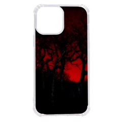 Dark Forest Jungle Plant Black Red Tree Iphone 13 Pro Max Tpu Uv Print Case by uniart180623