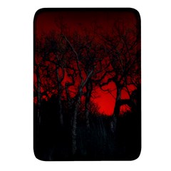 Dark Forest Jungle Plant Black Red Tree Rectangular Glass Fridge Magnet (4 Pack)