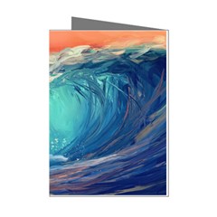 Artistic Wave Sea Mini Greeting Cards (pkg Of 8) by uniart180623