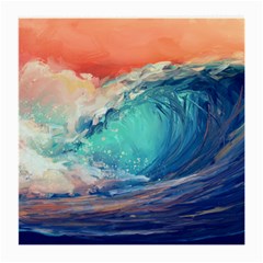 Artistic Wave Sea Medium Glasses Cloth