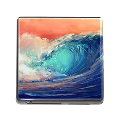 Artistic Wave Sea Memory Card Reader (square 5 Slot) by uniart180623