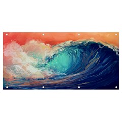 Artistic Wave Sea Banner And Sign 8  X 4  by uniart180623