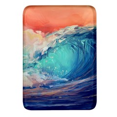 Artistic Wave Sea Rectangular Glass Fridge Magnet (4 Pack) by uniart180623