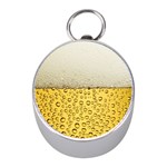 Texture Pattern Macro Glass Of Beer Foam White Yellow Art Mini Silver Compasses Front