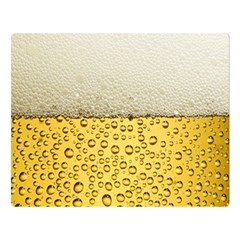 Texture Pattern Macro Glass Of Beer Foam White Yellow Art Two Sides Premium Plush Fleece Blanket (large) by uniart180623